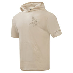 Pro Standard Neutrals Capsule Short Sleeve Pullover Hoodie - Minnesota Vikings