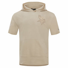 Pro Standard Neutrals Capsule Short Sleeve Pullover Hoodie - Minnesota Vikings