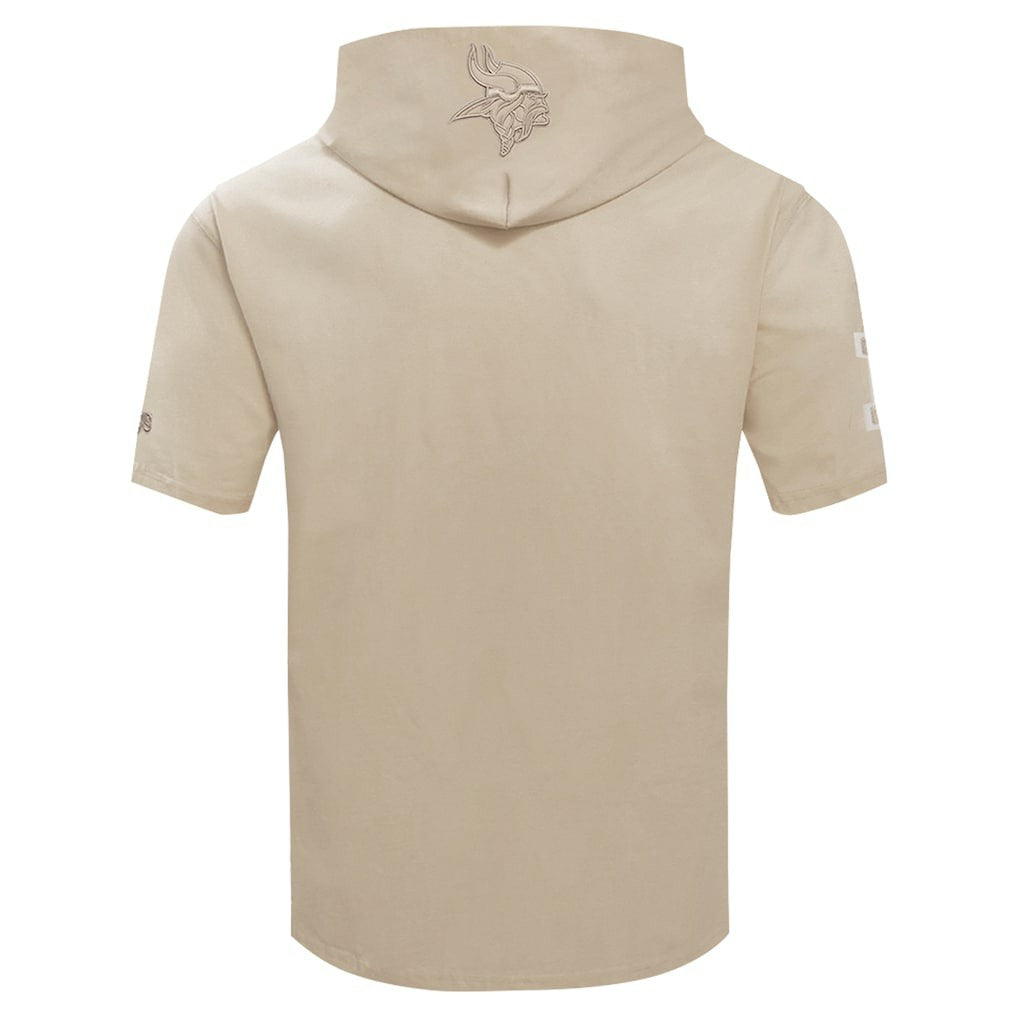 Pro Standard Neutrals Capsule Short Sleeve Pullover Hoodie - Minnesota Vikings