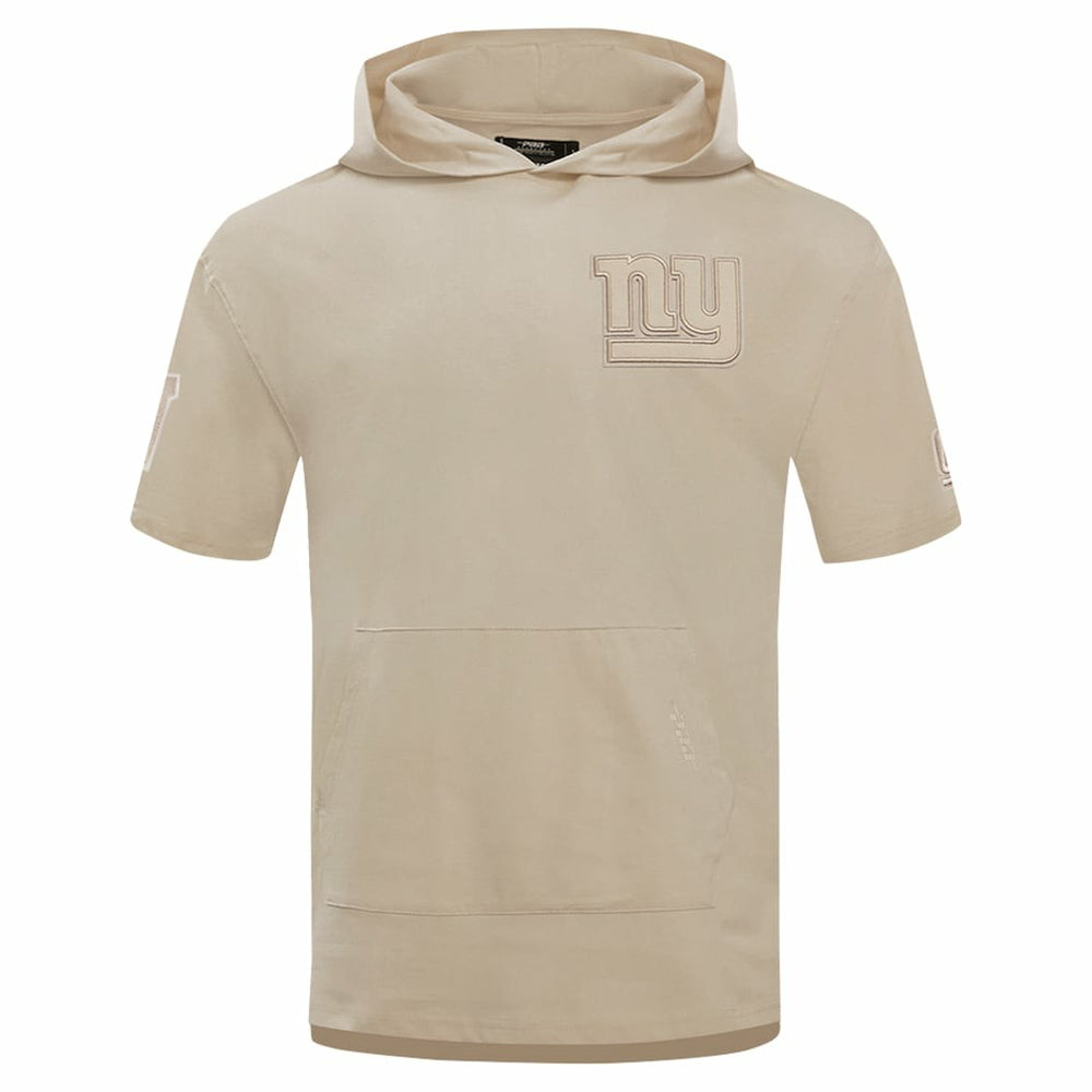 Pro Standard Neutrals Capsule Short Sleeve Pullover Hoodie - New York Giants