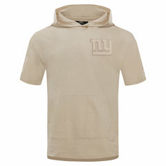 Pro Standard Neutrals Capsule Short Sleeve Pullover Hoodie - New York Giants