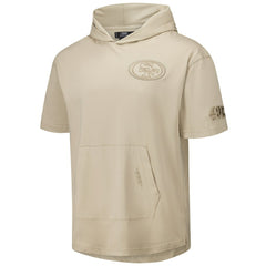 Pro Standard Neutrals Capsule Short Sleeve Pullover Hoodie - San Francisco 49ers