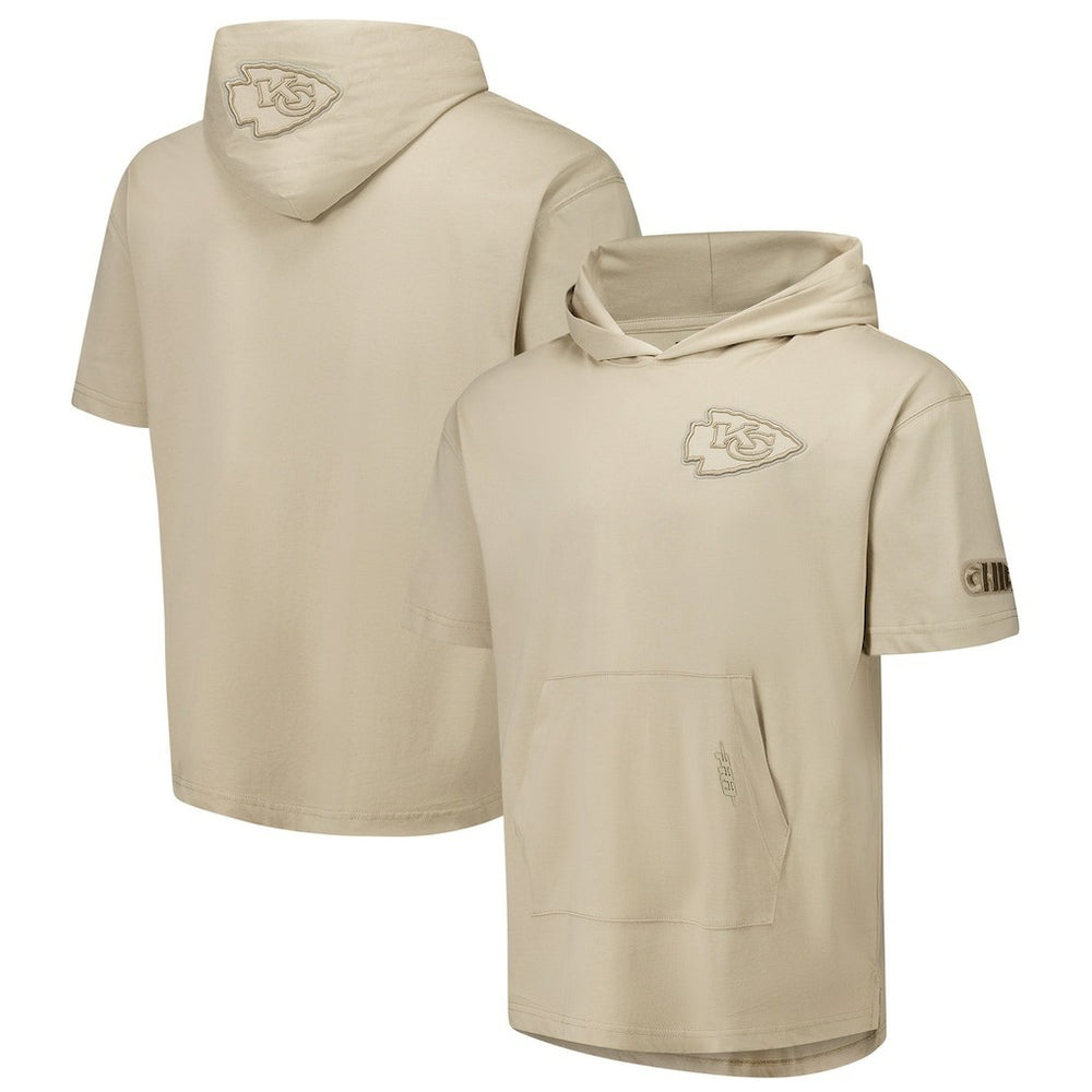 Pro Standard Neutrals Capsule Short Sleeve Pullover Hoodie - Kansas City Chiefs