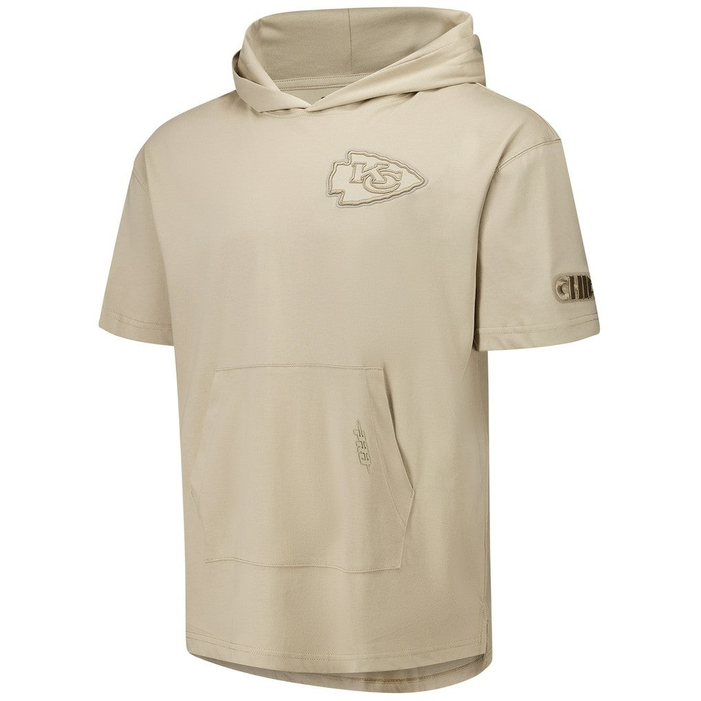 Pro Standard Neutrals Capsule Short Sleeve Pullover Hoodie - Kansas City Chiefs