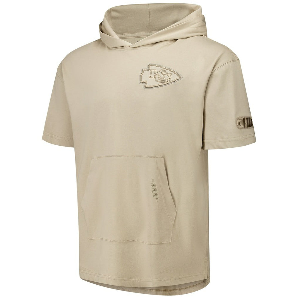 Pro Standard Neutrals Capsule Short Sleeve Pullover Hoodie - Kansas City Chiefs