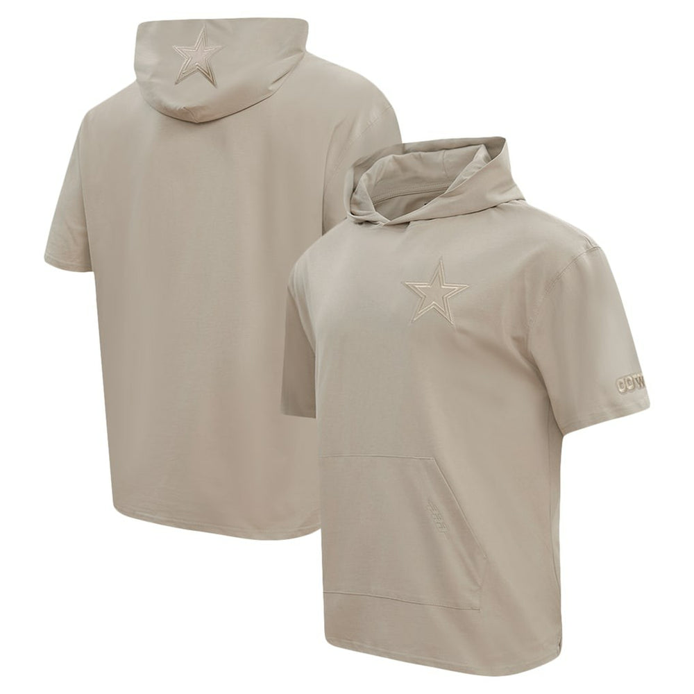 Pro Standard Neutrals Capsule Short Sleeve Pullover Hoodie - Dallas Cowboys