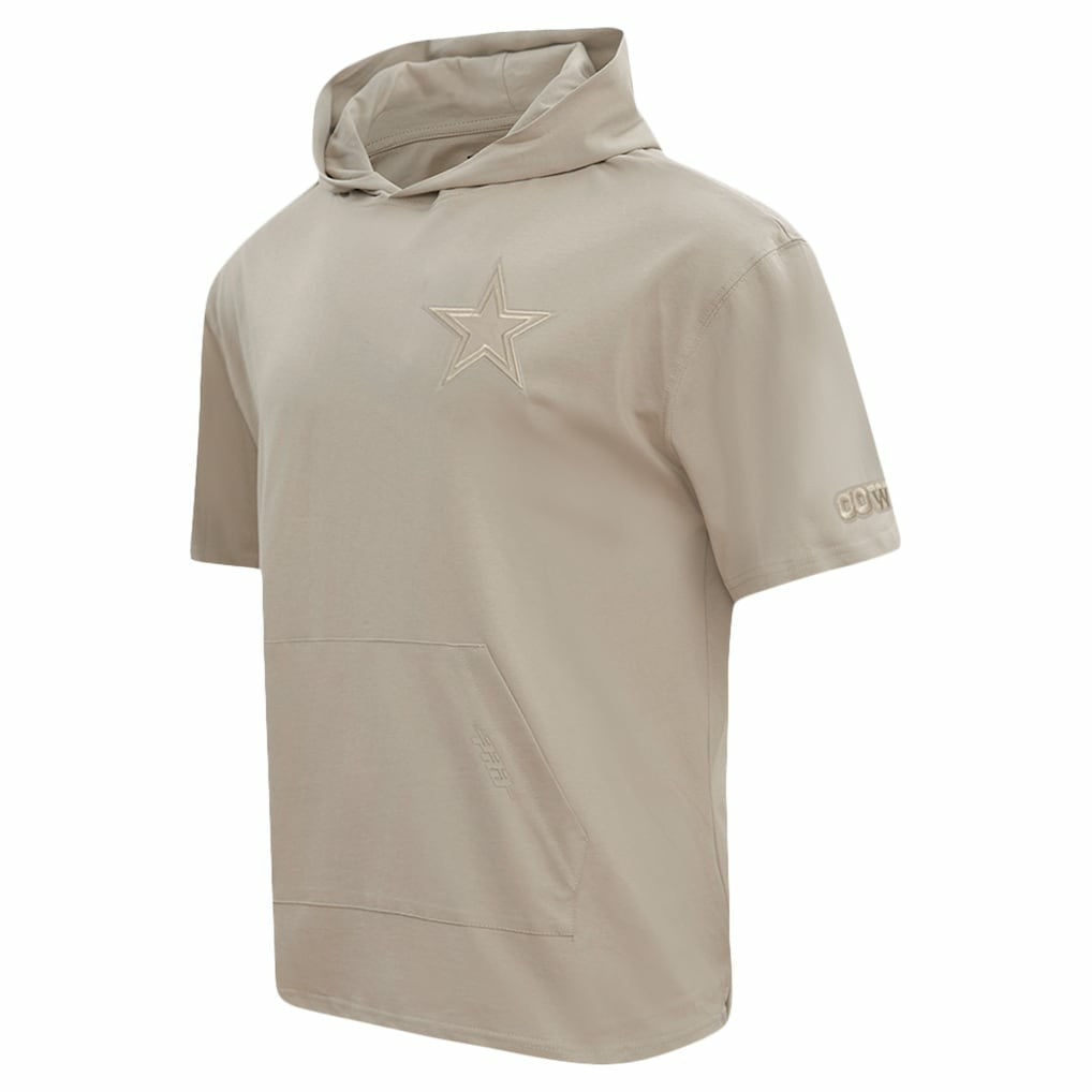 Pro Standard Neutrals Capsule Short Sleeve Pullover Hoodie - Dallas Cowboys