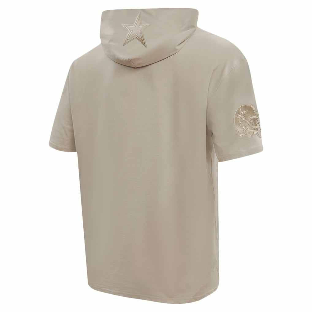Pro Standard Neutrals Capsule Short Sleeve Pullover Hoodie - Dallas Cowboys