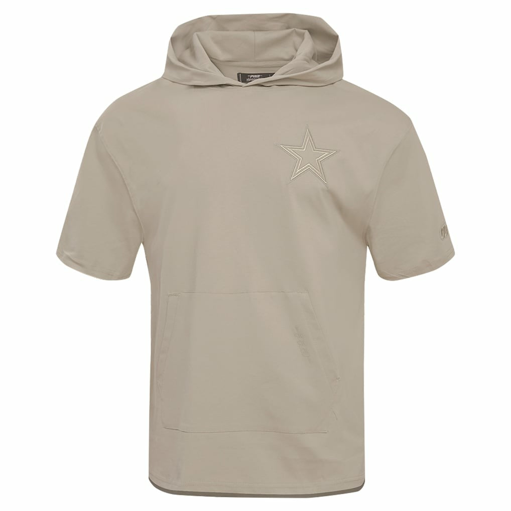 Pro Standard Neutrals Capsule Short Sleeve Pullover Hoodie - Dallas Cowboys