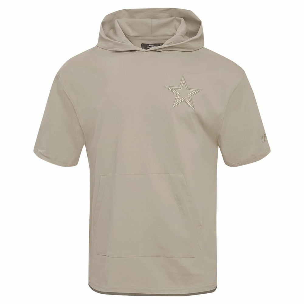 Pro Standard Neutrals Capsule Short Sleeve Pullover Hoodie - Dallas Cowboys