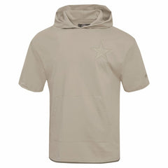 Pro Standard Neutrals Capsule Short Sleeve Pullover Hoodie - Dallas Cowboys