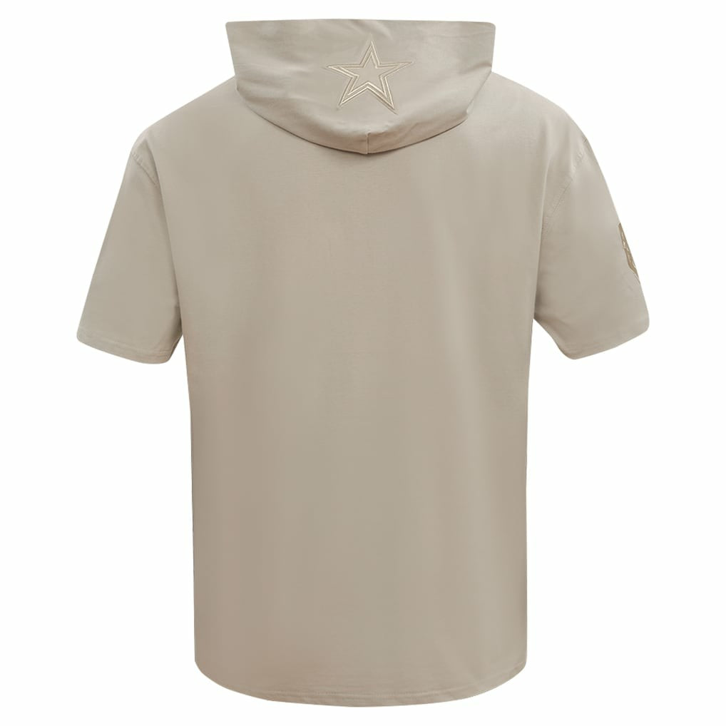 Pro Standard Neutrals Capsule Short Sleeve Pullover Hoodie - Dallas Cowboys