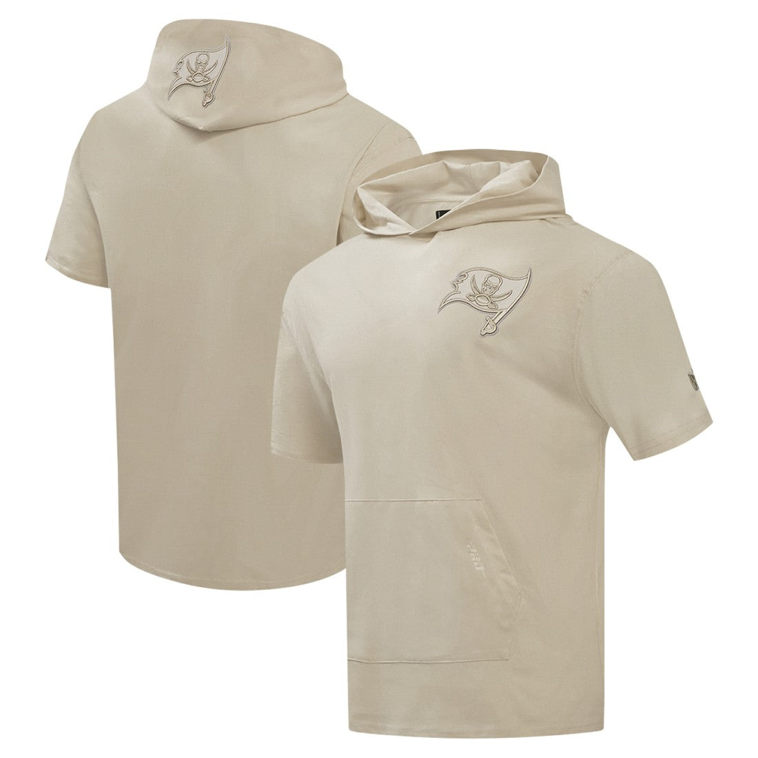 Pro Standard Neutrals Capsule Short Sleeve Pullover Hoodie - Tampa Bay Buccaneers