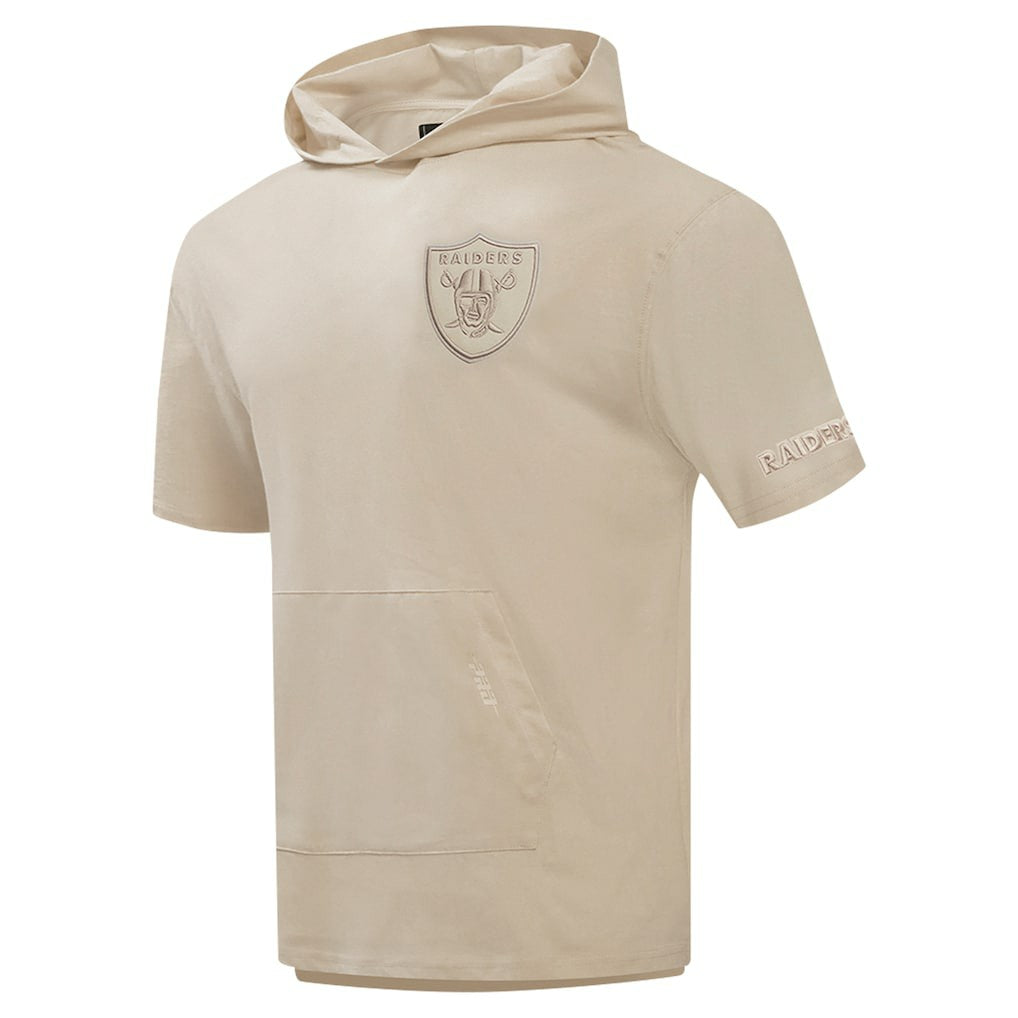Pro Standard Neutrals Capsule Short Sleeve Pullover Hoodie - Las Vegas Raiders