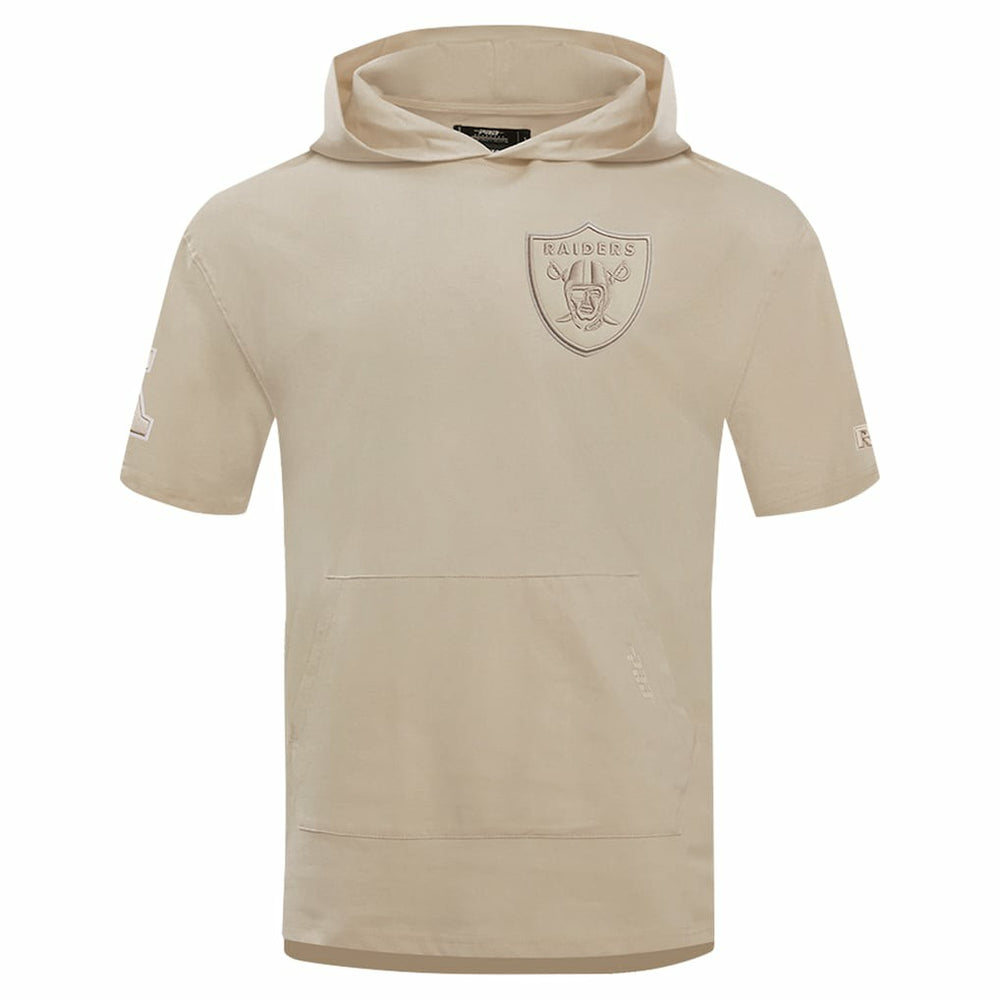 Pro Standard Neutrals Capsule Short Sleeve Pullover Hoodie - Las Vegas Raiders