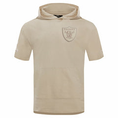Pro Standard Neutrals Capsule Short Sleeve Pullover Hoodie - Las Vegas Raiders