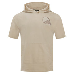 Pro Standard Neutrals Capsule Short Sleeve Pullover Hoodie - Cleveland Browns