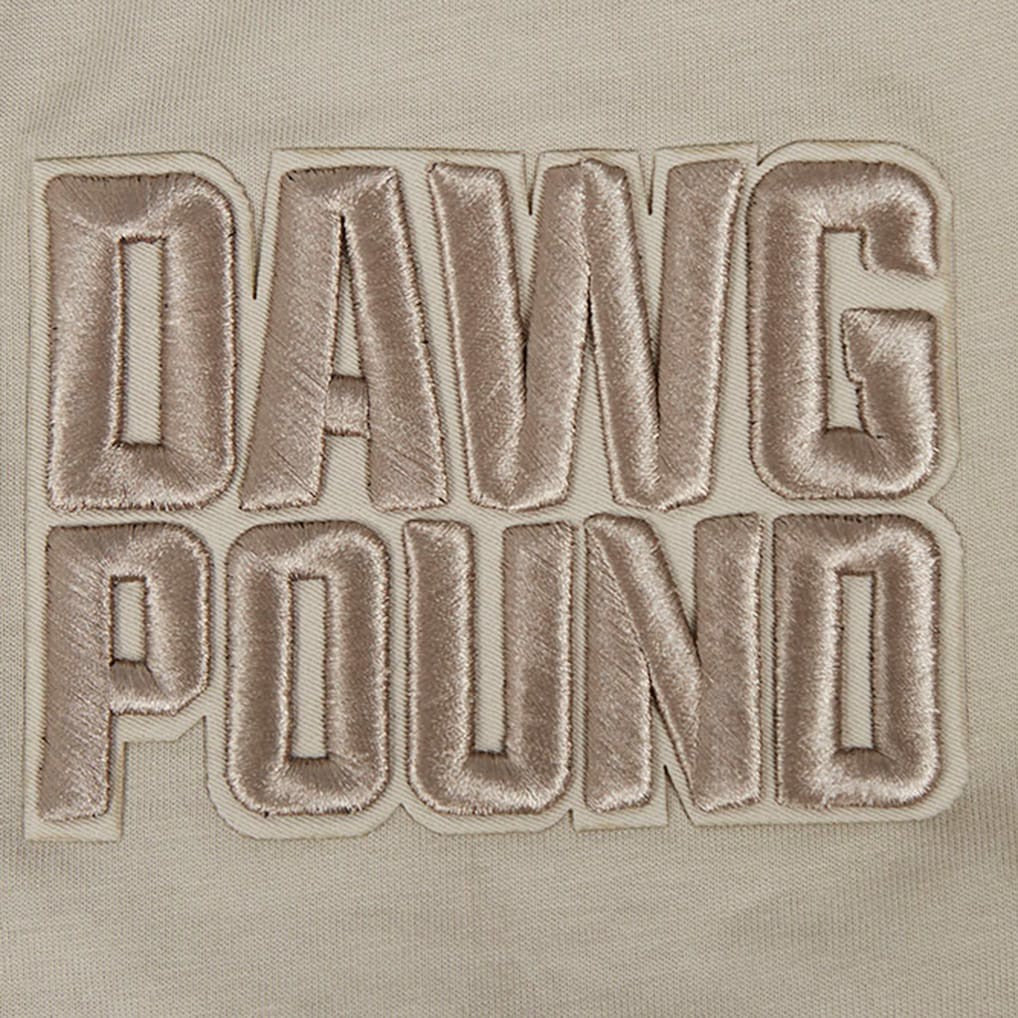 Pro Standard Neutrals Capsule Short Sleeve Pullover Hoodie - Cleveland Browns