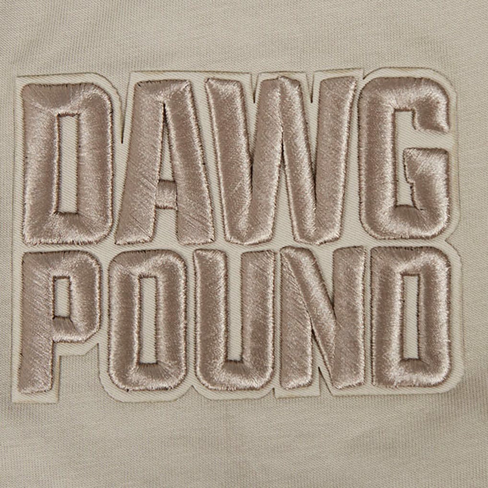 Pro Standard Neutrals Capsule Short Sleeve Pullover Hoodie - Cleveland Browns