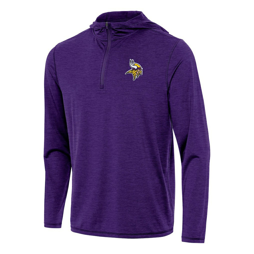 Antigua Tidy Quarter-Zip Pullover Hoodie - Minnesota Vikings