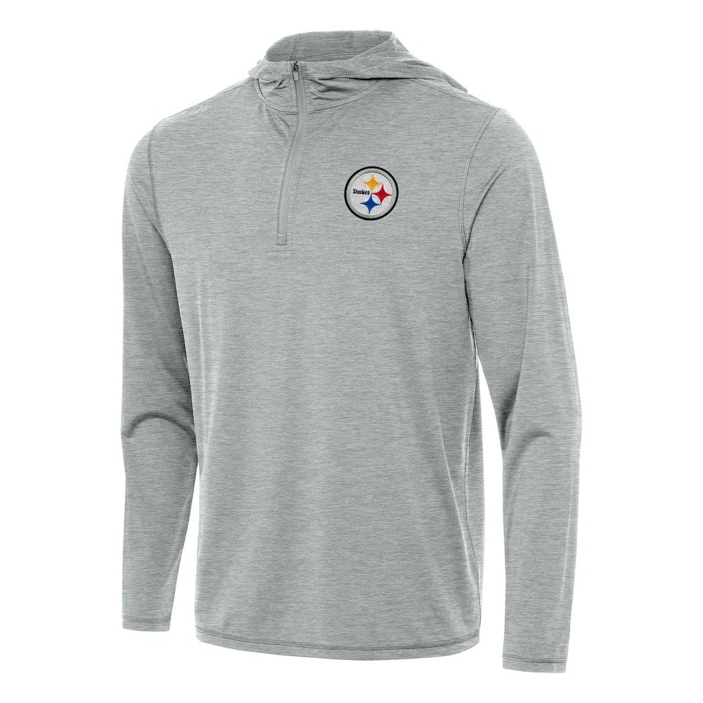 Antigua Tidy Quarter-Zip Pullover Hoodie - Pittsburgh Steelers