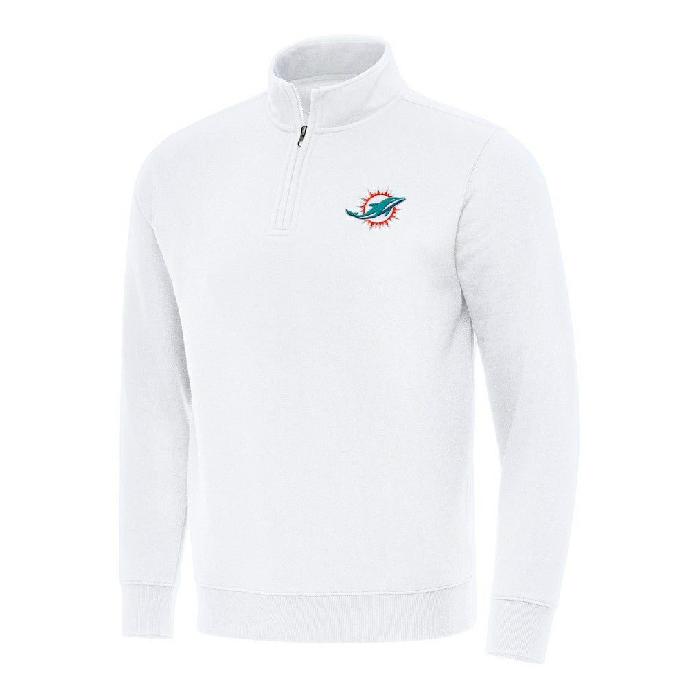 Antigua Victory Quarter-Zip Pullover Top - Miami Dolphins
