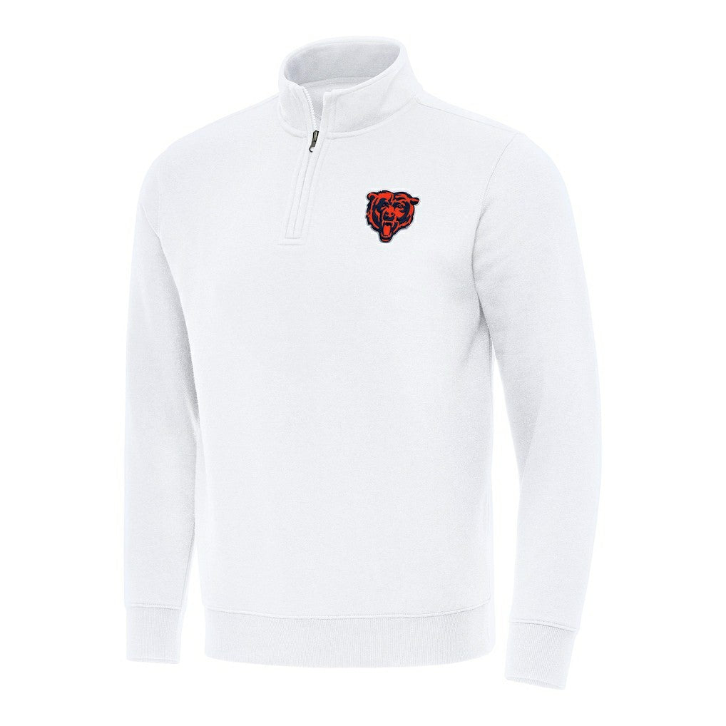 Antigua Victory Quarter-Zip Pullover Top - Chicago Bears