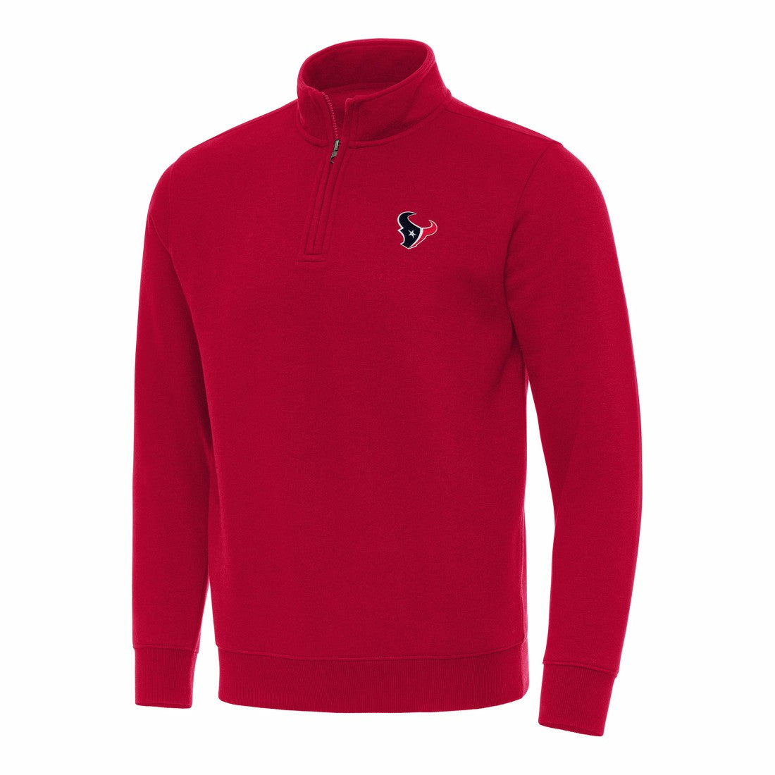 Antigua Victory Quarter-Zip Pullover Top - Houston Texans