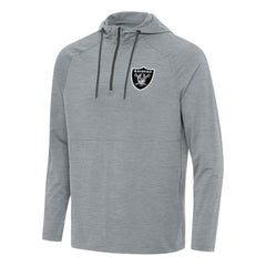 Antigua Spikes Quarter-Zip Pullover Hoodie - Las Vegas Raiders