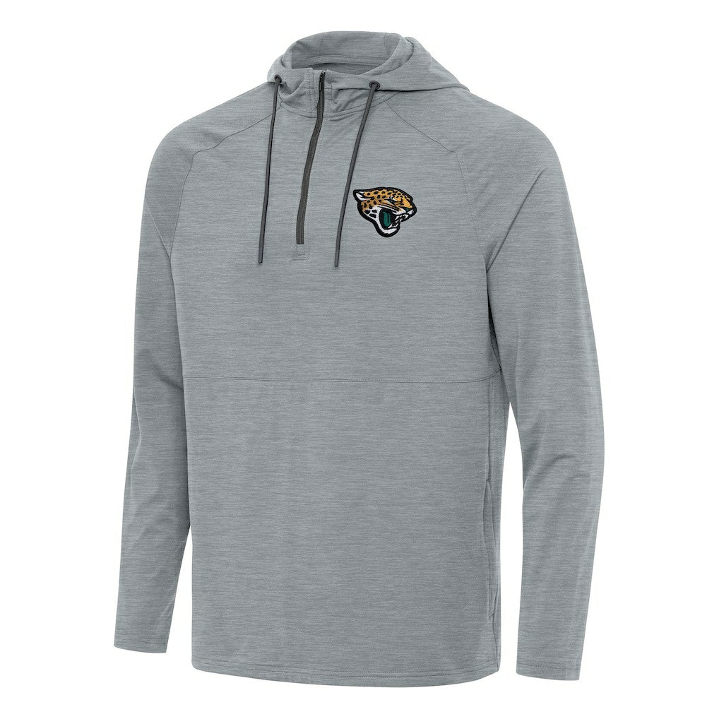 Antigua Spikes Quarter-Zip Pullover Hoodie - Jacksonville Jaguars