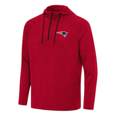 Antigua Spikes Quarter-Zip Pullover Hoodie - New England Patriots
