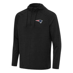 Antigua Spikes Quarter-Zip Pullover Hoodie - New England Patriots