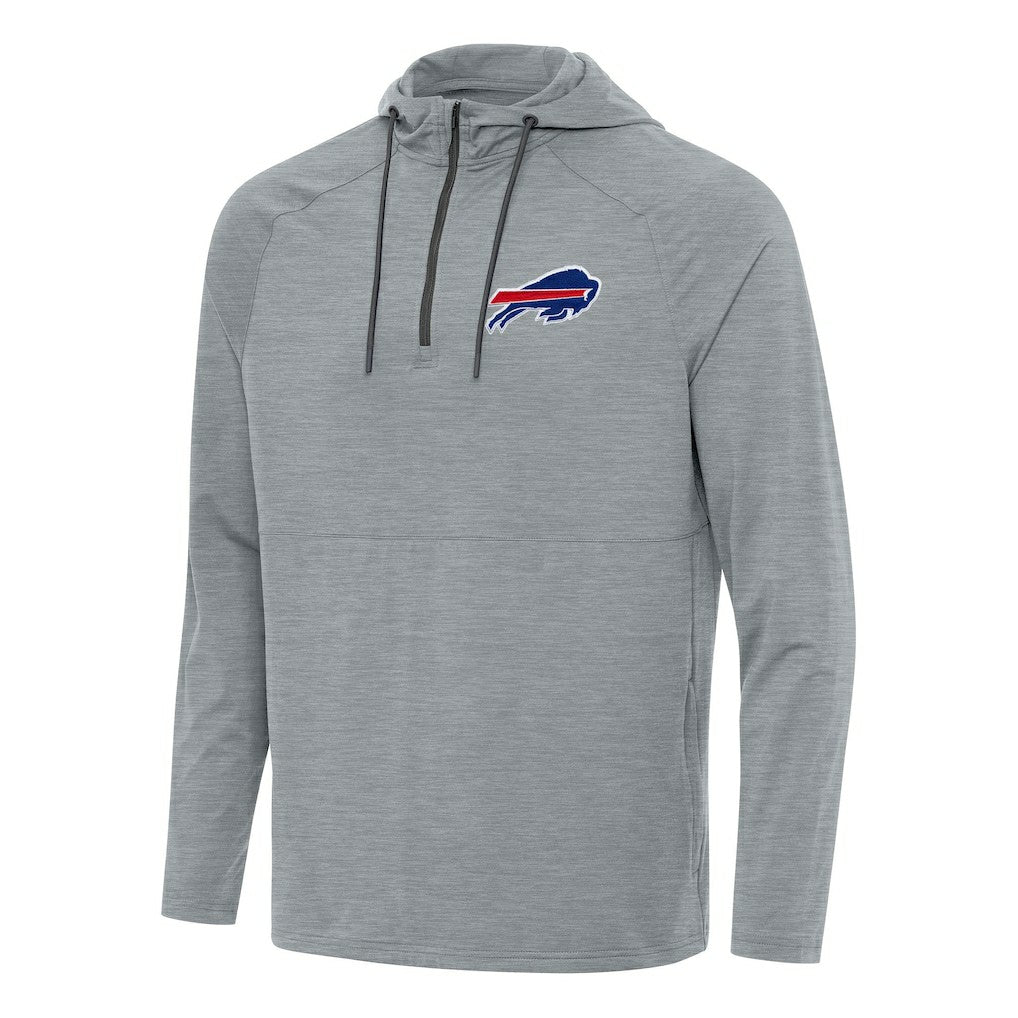 Antigua Spikes Quarter-Zip Pullover Hoodie - Buffalo Bills