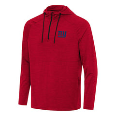 Antigua Spikes Quarter-Zip Pullover Hoodie - New York Giants