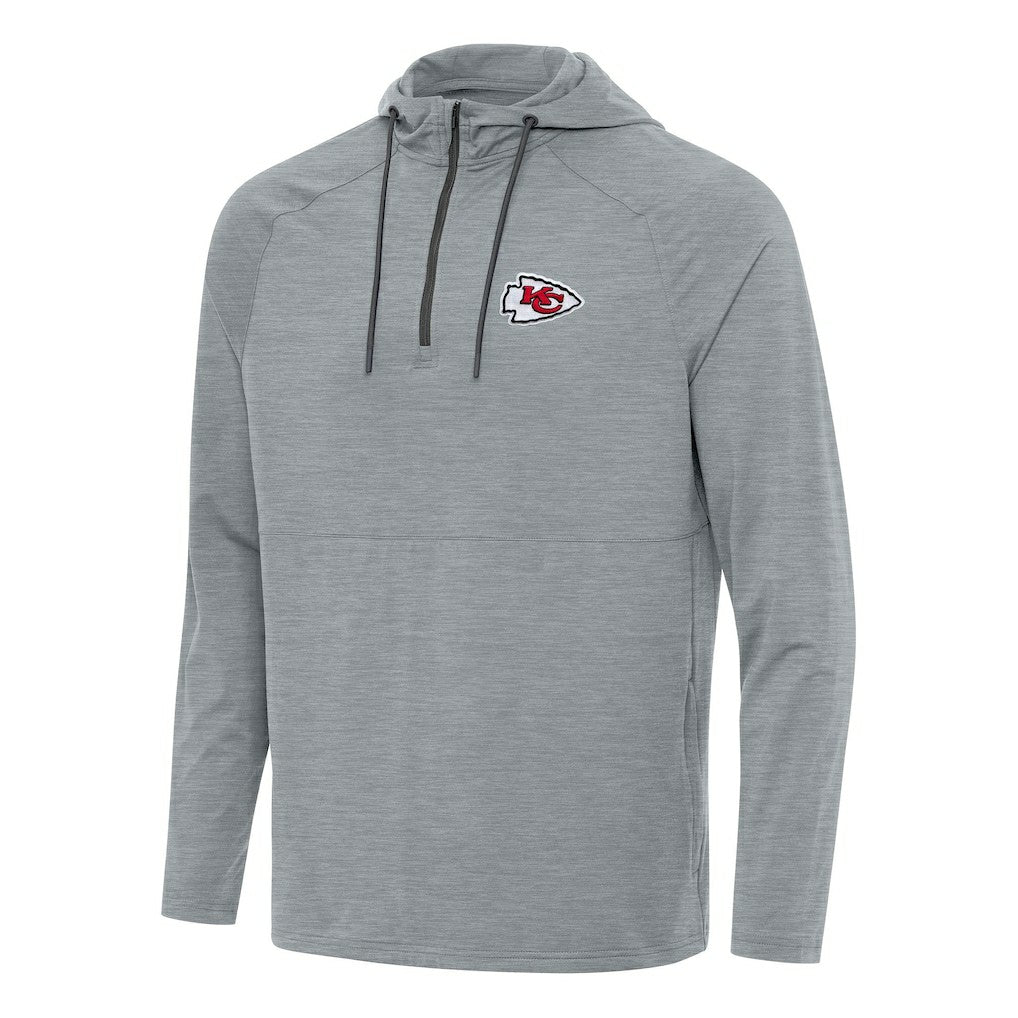 Antigua Spikes Quarter-Zip Pullover Hoodie - Kansas City Chiefs