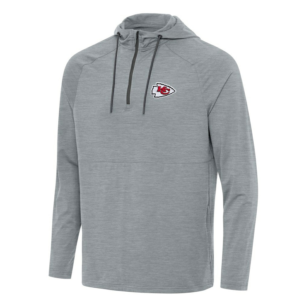 Antigua Spikes Quarter-Zip Pullover Hoodie - Kansas City Chiefs