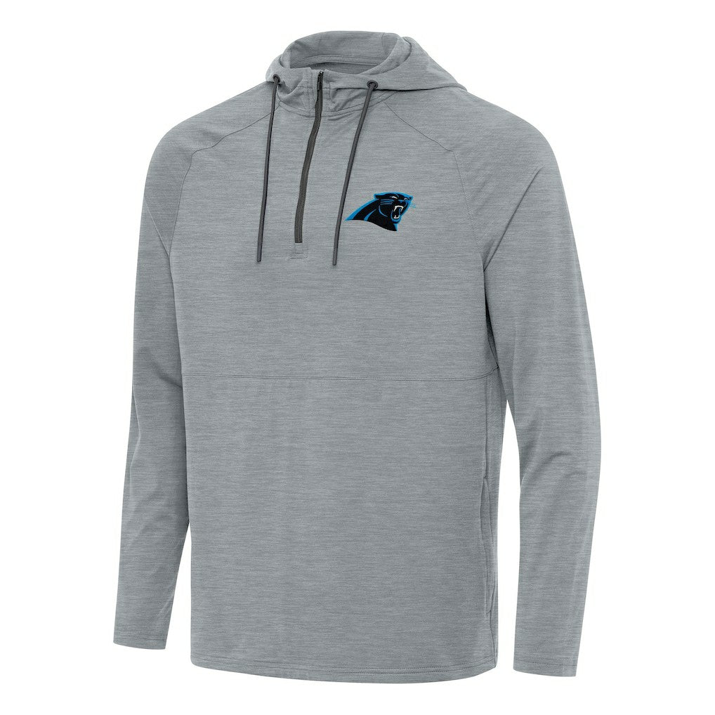Antigua Spikes Quarter-Zip Pullover Hoodie - Carolina Panthers