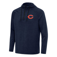 Antigua Spikes Quarter-Zip Pullover Hoodie - Chicago Bears