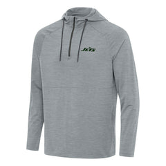 Antigua Spikes Quarter-Zip Pullover Hoodie - New York Jets