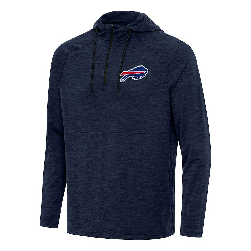 Antigua Spikes Quarter-Zip Pullover Hoodie - Buffalo Bills
