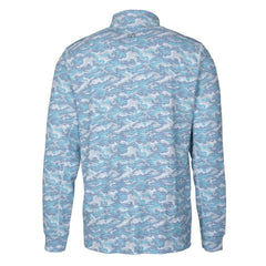 MLB Detroit Tigers Cutter & Buck Traverse Eco Camo Tri-Blend DryTec Quarter-Zip Jacket