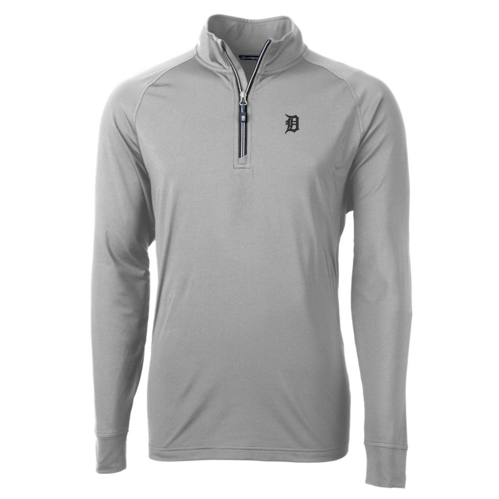 MLB Detroit Tigers Cutter & Buck Adapt Eco Raglan Quarter-Zip Top