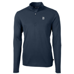 MLB Detroit Tigers Cutter & Buck Virtue Eco Pique Quarter-Zip Jacket
