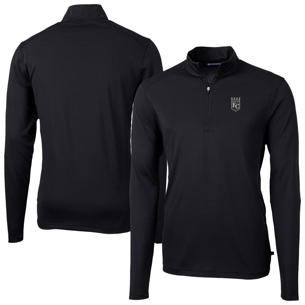MLB Kansas City Royals Cutter & Buck Virtue Eco Pique Quarter-Zip Jacket