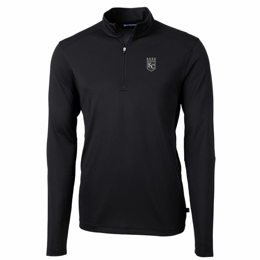 MLB Kansas City Royals Cutter & Buck Virtue Eco Pique Quarter-Zip Jacket