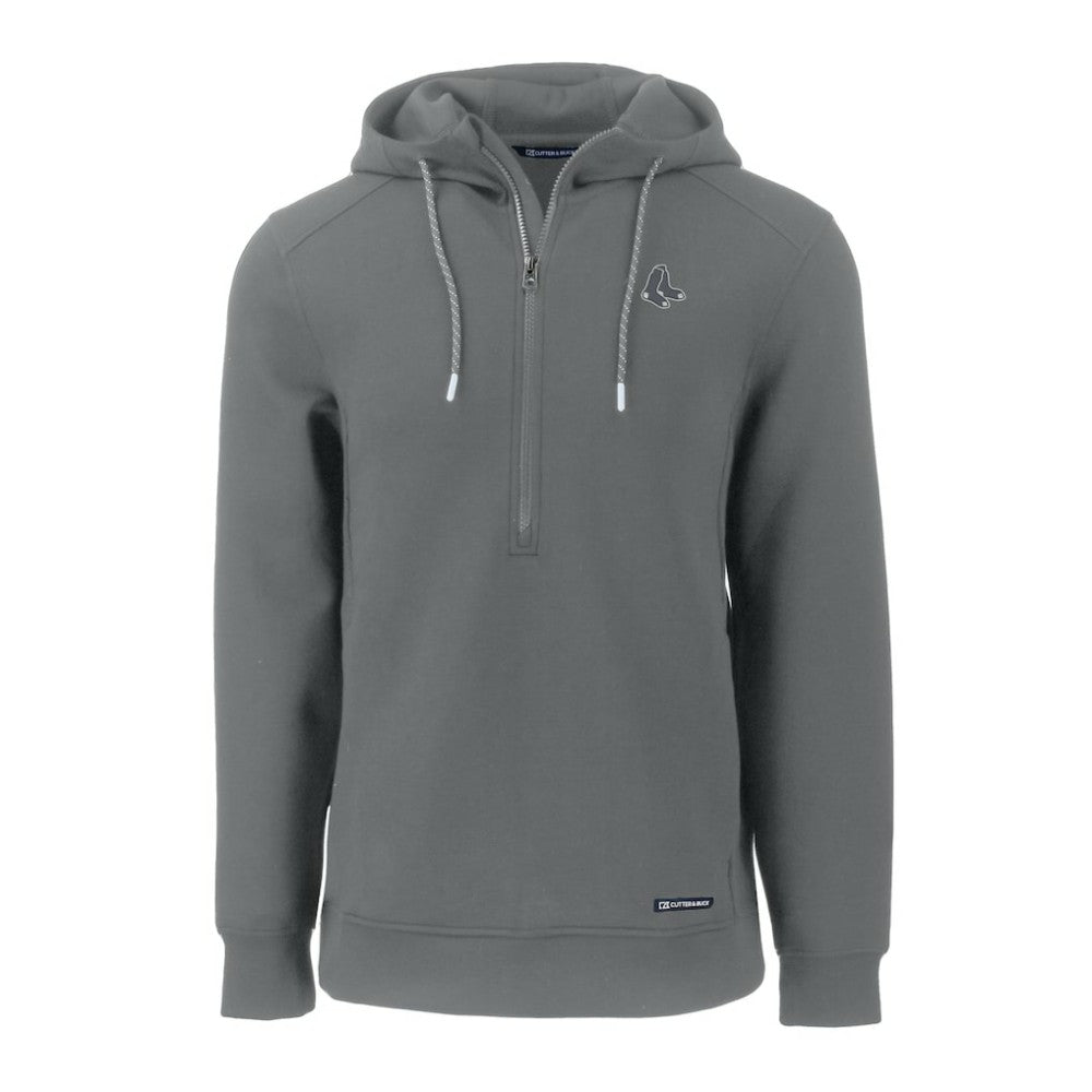 MLB Boston Red Sox Cutter & Buck Roam Eco Recycled Half-Zip Pullover Hoodie