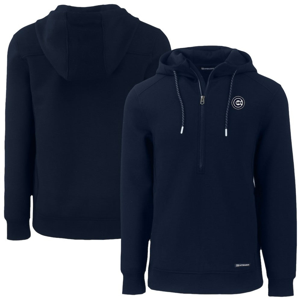 MLB Chicago Cubs Cutter & Buck Roam Eco Recycled Half-Zip Pullover Hoodie