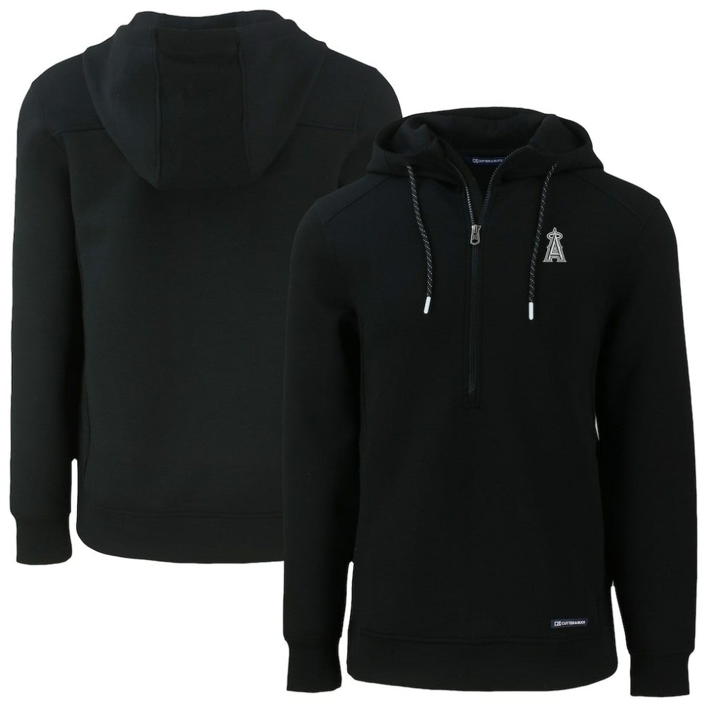 MLB Los Angeles Angels Cutter & Buck Roam Eco Recycled Half-Zip Pullover Hoodie