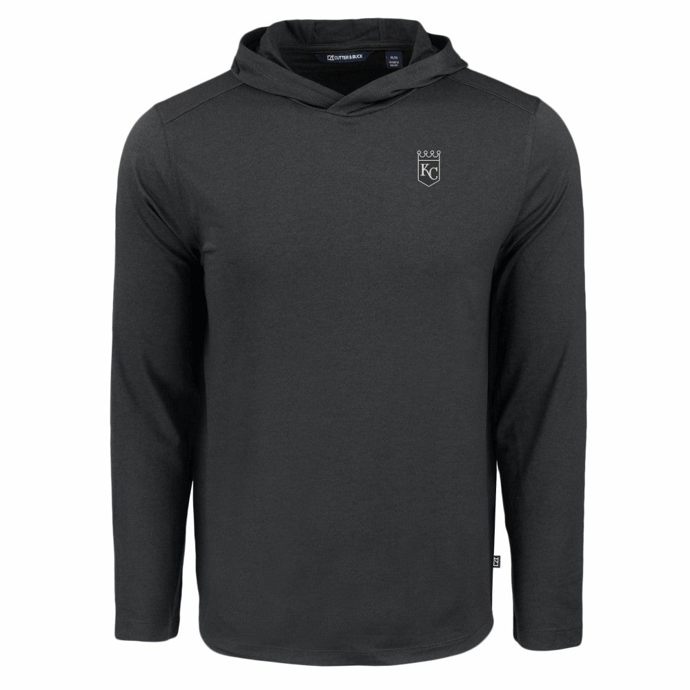 MLB Kansas City Royals Cutter & Buck Coastline Epic Comfort Eco Recycled Long Sleeve Hoodie T-Shirt