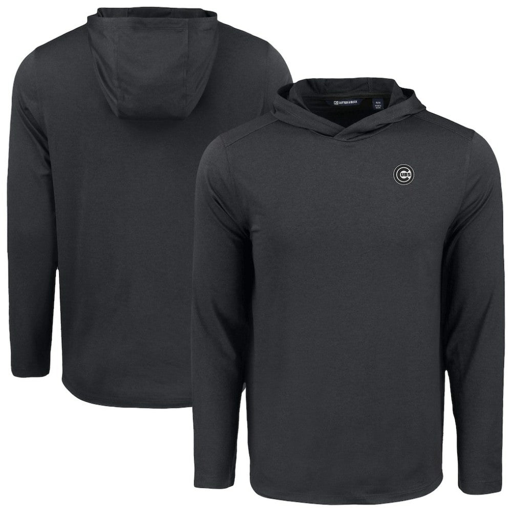 MLB Chicago Cubs Cutter & Buck Coastline Epic Comfort Eco Recycled Long Sleeve Hoodie T-Shirt
